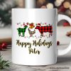 Personalized Mug Farm Animal Buffalo Plaid Christmas, Farmhouse Gift Personalized Mug Farm Animal Buffalo Plaid Christmas, Farmhouse Gift