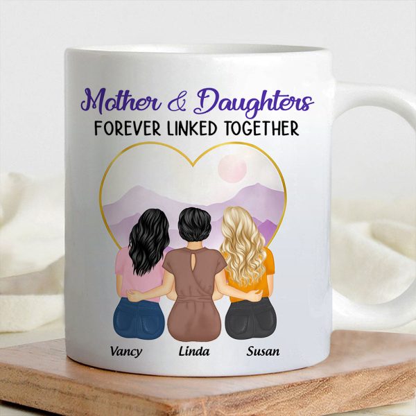 Personalized Mug for Mother and Daughters Heartwarming Family Gift with Custom Names, Great for Mother's Day or Family Gatherings Personalized Mug for Mother and Daughters Heartwarming Family Gift with Custom Names, Great for Mother's Day or Family Gatherings