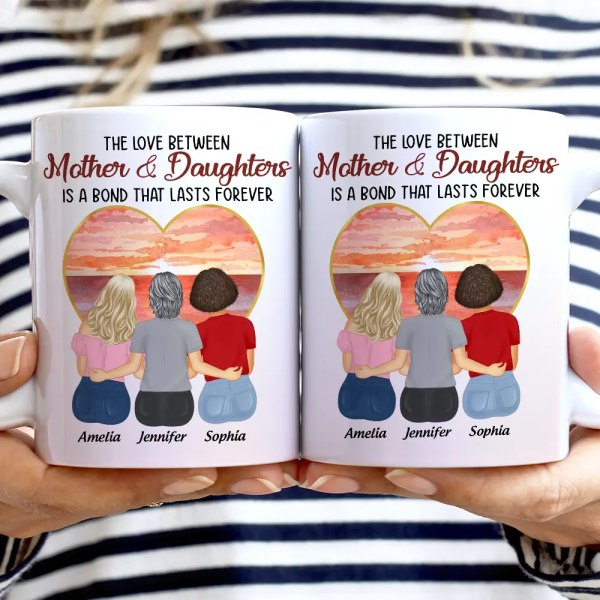 Personalized Mug for Mother and Daughters Heartwarming Family Gift with Custom Names, Great for Mother's Day or Family Gatherings Personalized Mug for Mother and Daughters Heartwarming Family Gift with Custom Names, Great for Mother's Day or Family Gatherings