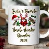 Personalized Mug Gym Buffalo Plaid Christmas, Personal Trainer Gift Personalized Mug Gym Buffalo Plaid Christmas, Personal Trainer Gift