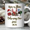 Personalized Mug Postal Worker Buffalo Plaid Christmas Gift