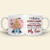 Personalized Naughty Couple Mug, The Only Place You Have To Sit In Is My Face