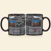 Personalized Plane Dashboard Mug, Custom Airplane Cockpit, Gift For Airplane Lovers (AP0402)