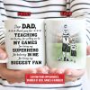 Personalized Soccer Dad And Child Thank You Custom Kid Custom Mug Personalized Soccer Dad And Child Thank You Custom Kid Custom Mug