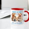 Personalized White Ceramic Couple & Dog Mug - Dog Lovers Gift Personalized White Ceramic Couple & Dog Mug - Dog Lovers Gift