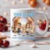 Personalized White Ceramic Couple & Dog Mug - Dog Lovers Gift Personalized White Ceramic Couple & Dog Mug - Dog Lovers Gift