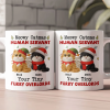 Personalized White Ceramic Mug for Cat Lovers Meowy Catmas Tiny Furry Overlords Design Funny Custom Gift for Your Human Servant Personalized White Ceramic Mug for Cat Lovers Meowy Catmas Tiny Furry Overlords Design Funny Custom Gift for Your Human Servant