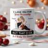 Personalized White Ceramic Mug for Couples with Hugging Bed Scene Fun Romantic Coffee Gift, A Really Nice Bonus Surprise Personalized White Ceramic Mug for Couples with Hugging Bed Scene Fun Romantic Coffee Gift, A Really Nice Bonus Surprise