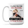 Personalized White Ceramic Mug for Couples with Hugging Bed Scene Fun Romantic Coffee Gift, A Really Nice Bonus Surprise Personalized White Ceramic Mug for Couples with Hugging Bed Scene Fun Romantic Coffee Gift, A Really Nice Bonus Surprise