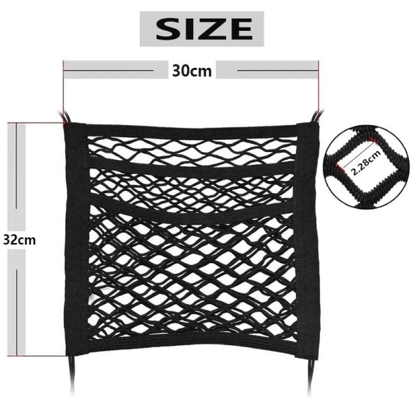 Pet Car Safety Net Barrier Rear Seat Fence with Storage Bag Pet Car Safety Net Barrier Rear Seat Fence with Storage Bag