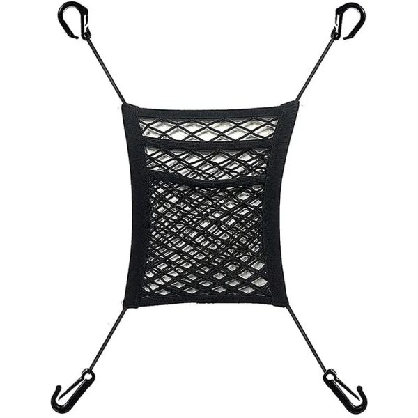 Pet Car Safety Net Barrier Rear Seat Fence with Storage Bag Pet Car Safety Net Barrier Rear Seat Fence with Storage Bag