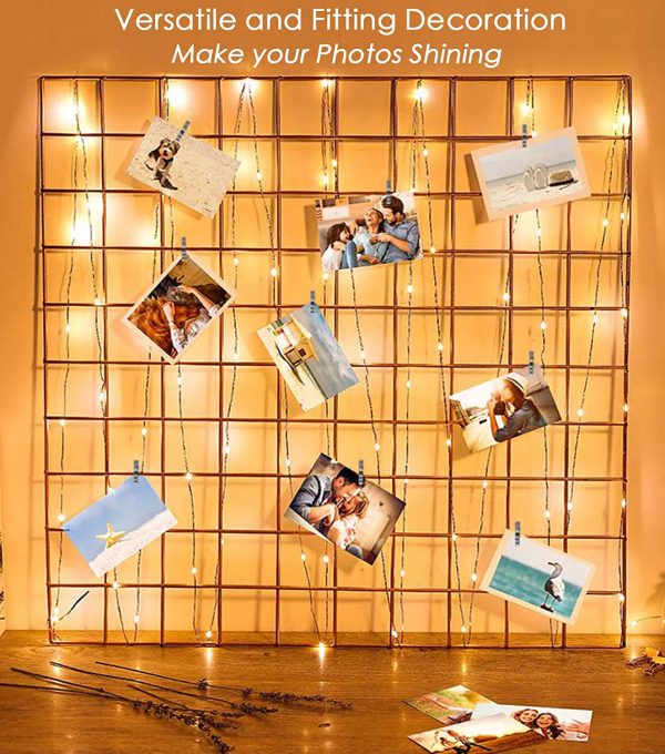 Photo Clip String Lights, 33Ft, 100 Led With Clear Clips Photo Clip String Lights, 33Ft, 100 Led With Clear Clips