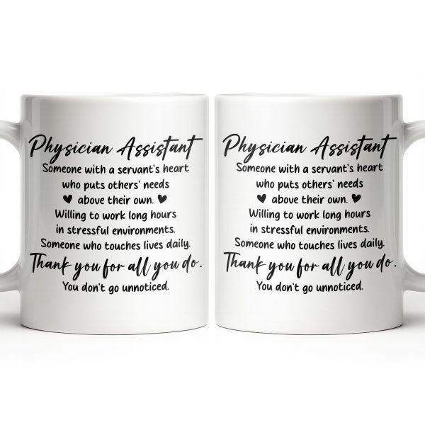 Physician Assistant Thank You For All You Do - Personalized Custom Coffee Mug - DOC082_MG Physician Assistant Thank You For All You Do - Personalized Custom Coffee Mug - DOC082_MG