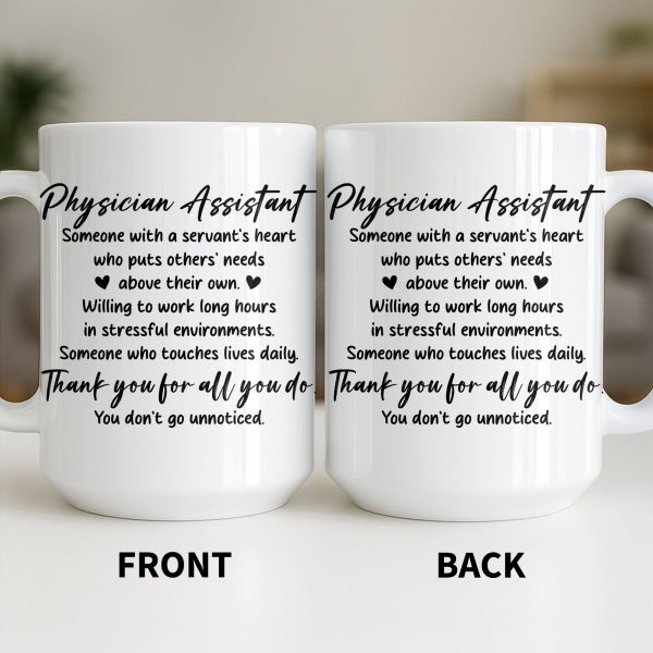 Physician Assistant Thank You For All You Do - Personalized Custom Coffee Mug - DOC082_MG Physician Assistant Thank You For All You Do - Personalized Custom Coffee Mug - DOC082_MG