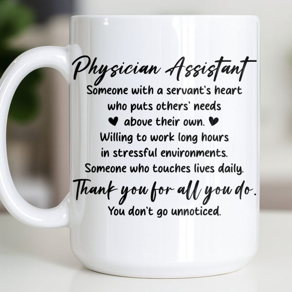 Physician Assistant Thank You For All You Do - Personalized Custom Coffee Mug - DOC082_MG Physician Assistant Thank You For All You Do - Personalized Custom Coffee Mug - DOC082_MG