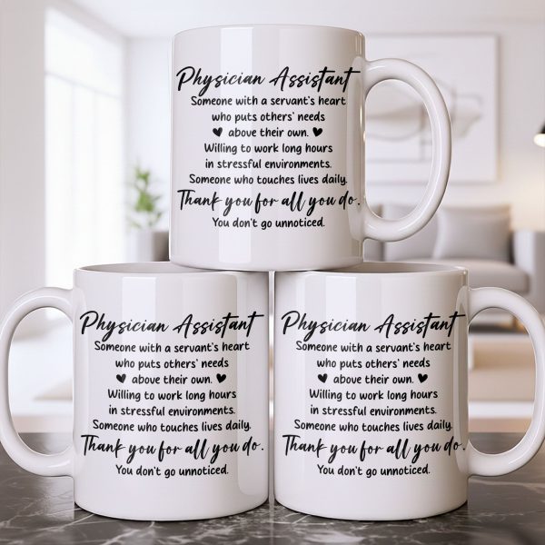 Physician Assistant Thank You For All You Do - Personalized Custom Coffee Mug - DOC082_MG Physician Assistant Thank You For All You Do - Personalized Custom Coffee Mug - DOC082_MG
