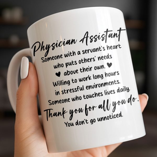 Physician Assistant Thank You For All You Do - Personalized Custom Coffee Mug - DOC082_MG Physician Assistant Thank You For All You Do - Personalized Custom Coffee Mug - DOC082_MG
