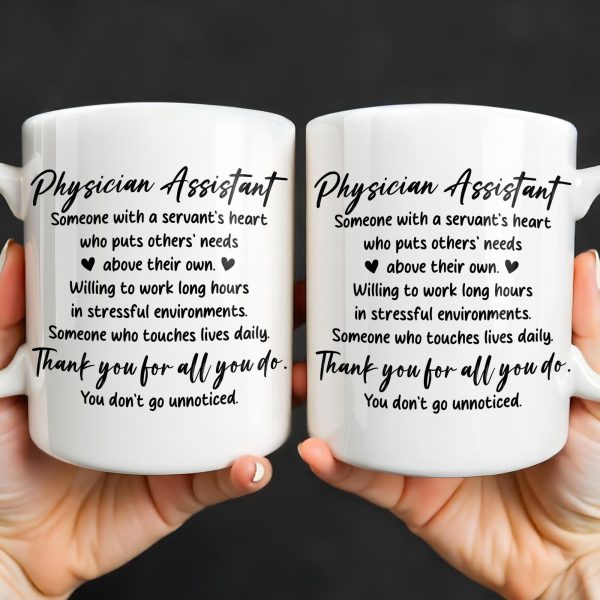 Physician Assistant Thank You For All You Do - Personalized Custom Coffee Mug - DOC082_MG Physician Assistant Thank You For All You Do - Personalized Custom Coffee Mug - DOC082_MG