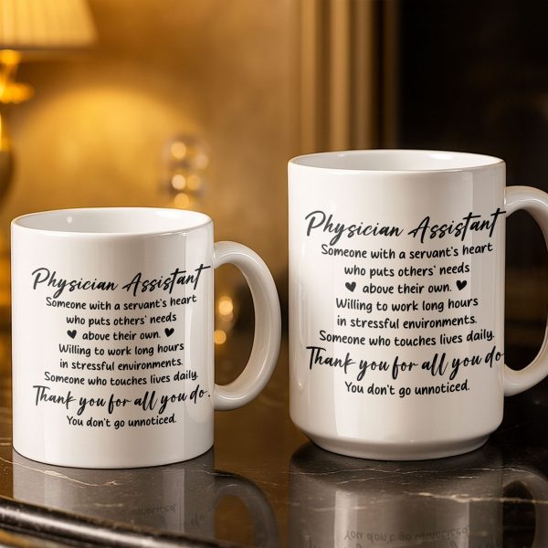 Physician Assistant Thank You For All You Do - Personalized Custom Coffee Mug - DOC082_MG Physician Assistant Thank You For All You Do - Personalized Custom Coffee Mug - DOC082_MG