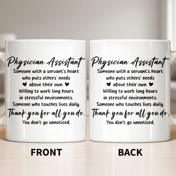 Physician Assistant Thank You For All You Do - Personalized Custom Coffee Mug - DOC082_MG Physician Assistant Thank You For All You Do - Personalized Custom Coffee Mug - DOC082_MG