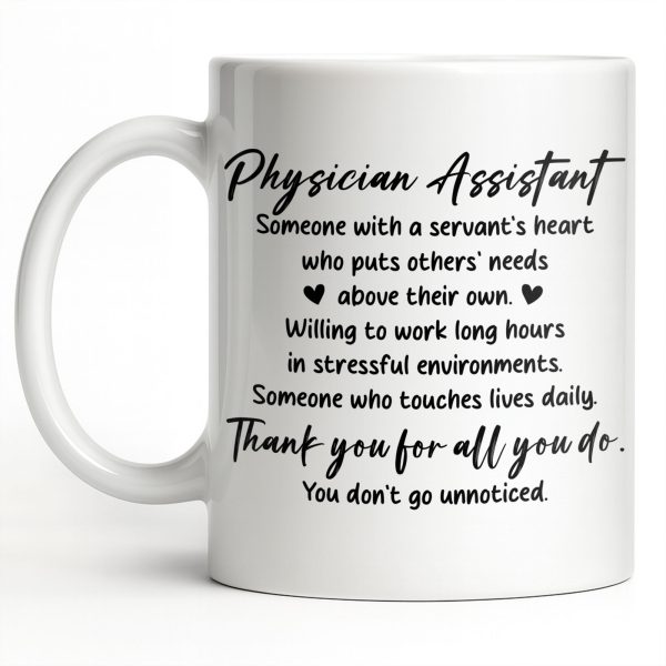 Physician Assistant Thank You For All You Do - Personalized Custom Coffee Mug - DOC082_MG Physician Assistant Thank You For All You Do - Personalized Custom Coffee Mug - DOC082_MG