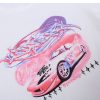 Pink Graphic Car Baby Tee Pink Graphic Car Baby Tee