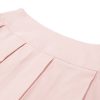 Pink Lace Up Corset And Pleated Mini Skirt Set Pink Lace Up Corset And Pleated Mini Skirt Set