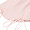 Pink Lace Up Corset And Pleated Mini Skirt Set Pink Lace Up Corset And Pleated Mini Skirt Set