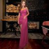 Pink Mesh Corset Draped Tube Mini Dress