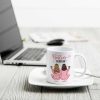 Pink Pajamas Besties, Besties Forever Personalized Mug, Heartfelt Gift For Best Friends, BFF