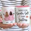 Pink Pajamas Women No Greater Gift Than Sisters, Besties Personalized Mug, Heartfelt Gift For Sisters, Besties
