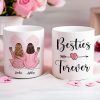 Pink Pajamas Women No Greater Gift Than Sisters, Besties Personalized Mug, Heartfelt Gift For Sisters, Besties