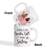 Pink Pajamas Women No Greater Gift Than Sisters, Besties Personalized Mug, Heartfelt Gift For Sisters, Besties