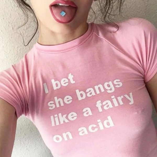 Pink Text Graphic Tee Pink Text Graphic Tee