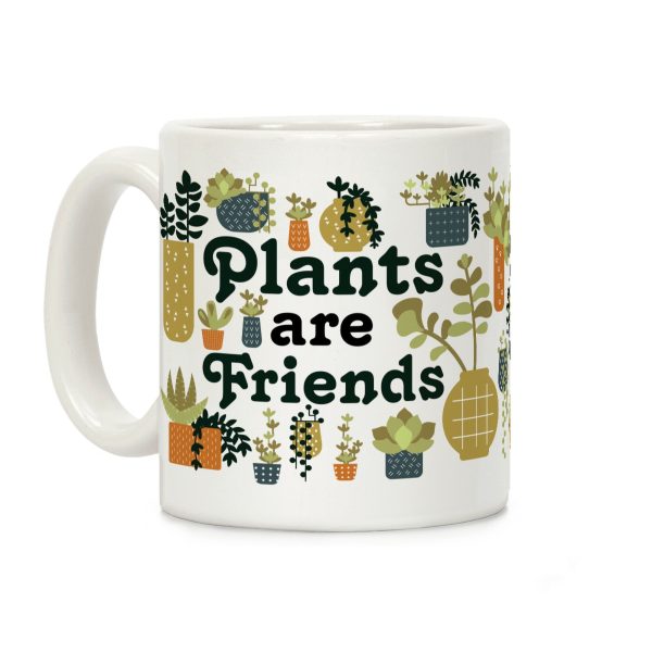 Plants Are Friends Retro Coffee Mug Plants Are Friends Retro Coffee Mug