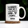 Please God Not People Reminder Mug - Personalized Custom Coffee Mug - COL059_MG