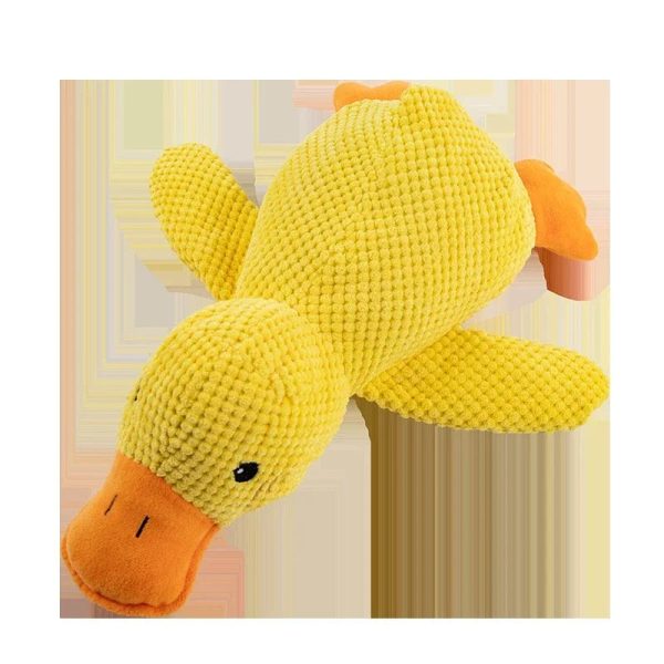 Plush Duck Toy: Bite-Resistant, Soothing Sounds for Happy Playtime!