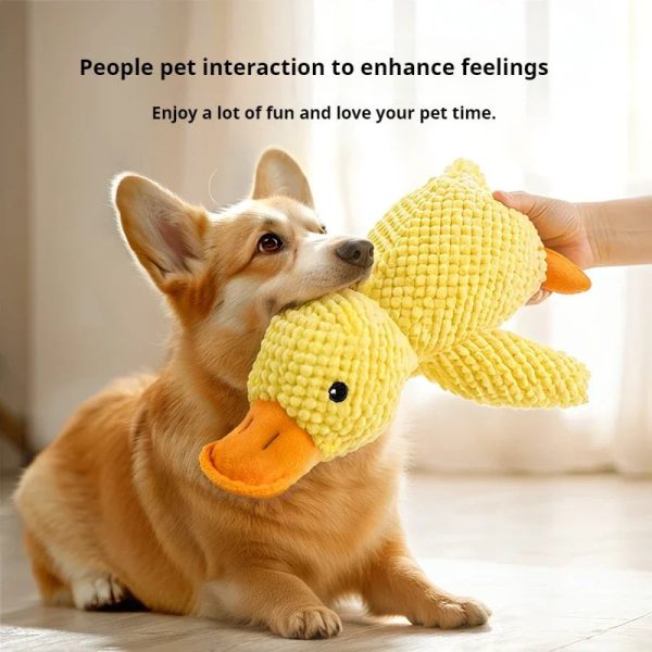 Plush Duck Toy: Bite-Resistant, Soothing Sounds for Happy Playtime!