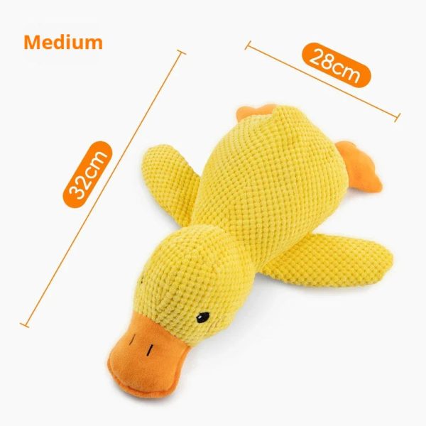 Plush Duck Toy: Bite-Resistant, Soothing Sounds for Happy Playtime!