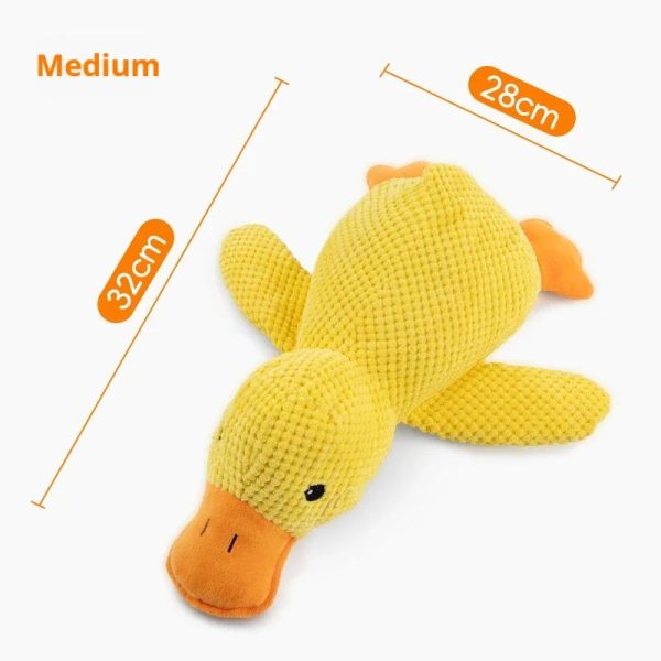 Plush Duck Toy: Bite-Resistant, Soothing Sounds for Happy Playtime!