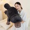 Plush Grey Platypus Pillow - Super Soft & Cuddly Toy for All Ages