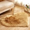 Plush Heart Shaped Carpet Non-Slip Mat Fluffy Rug Floor