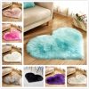 Plush Heart Shaped Carpet Non-Slip Mat Fluffy Rug Floor