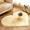 Plush Heart Shaped Carpet Non-Slip Mat Fluffy Rug Floor