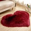 Plush Heart Shaped Carpet Non-Slip Mat Fluffy Rug Floor