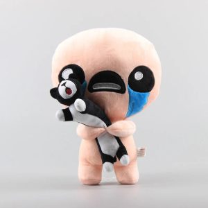 Plush Isaac Doll with Black Cat