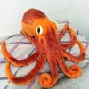 Plush Orange Octopus Toy - Perfect Birthday Gift for Kids!