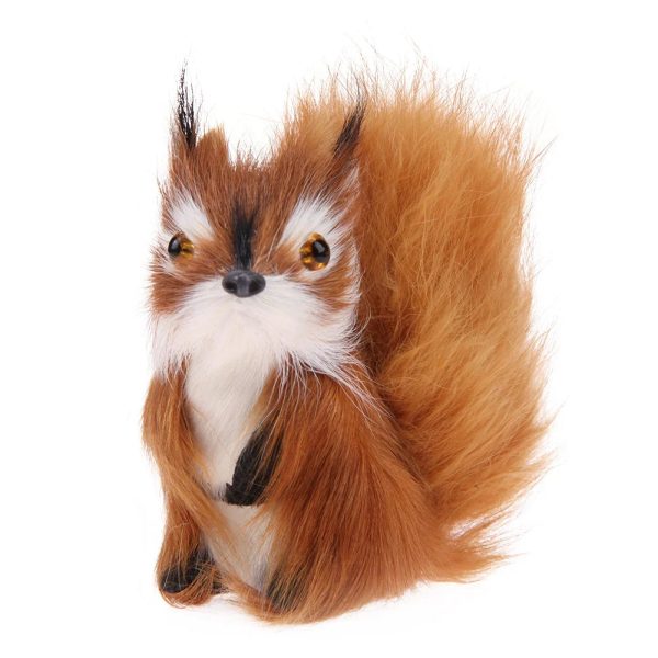 Plush Squirrel Desk Ornament