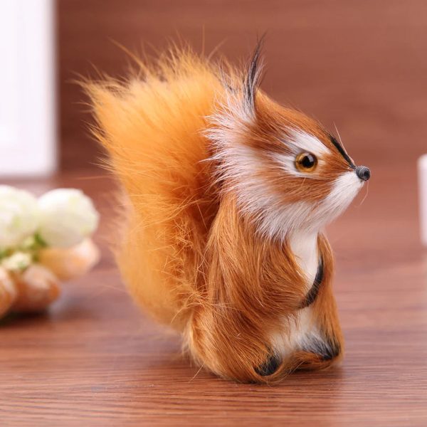 Plush Squirrel Desk Ornament