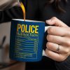 Police Nutrition Facts, Police Car And Police Badge - Personalized Custom Coffee Mug - OFC011_MG Police Nutrition Facts, Police Car And Police Badge - Personalized Custom Coffee Mug - OFC011_MG